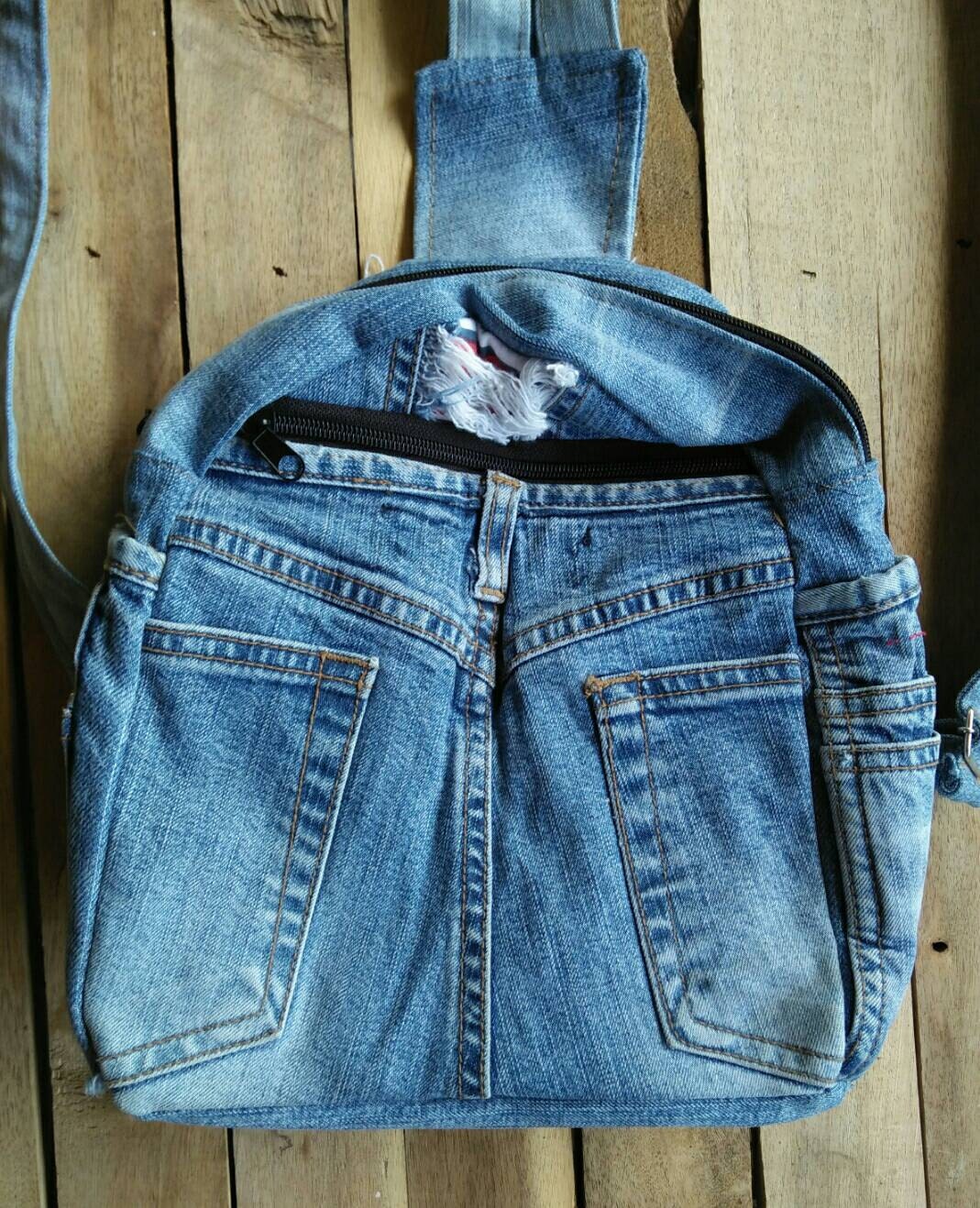 Denim backpack /Jeans backpack / Ladies backpack / Women's Etsy