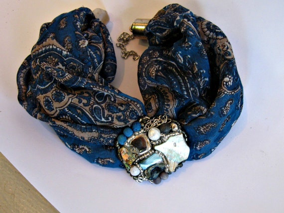 Items similar to Scarf necklace on Etsy