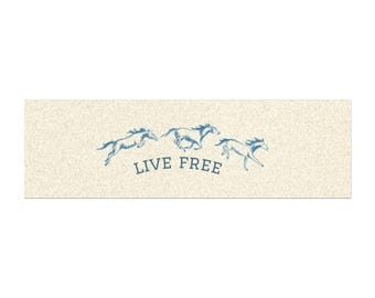Laufende Pferde Live Free Automagnet | Magnetischer Autoaufkleber