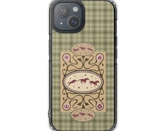 Western Horse Plaque phone case | Magnetic Clear Impact Case