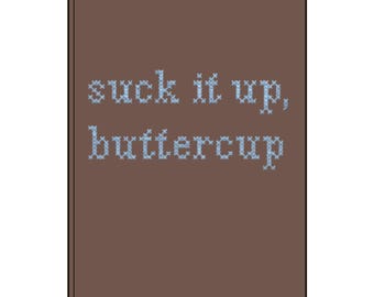 suck it up buttercup Journal | Vegan Leather engraved cover