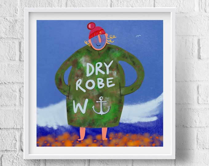 Dry Robe W@nker Personalised swimming print
