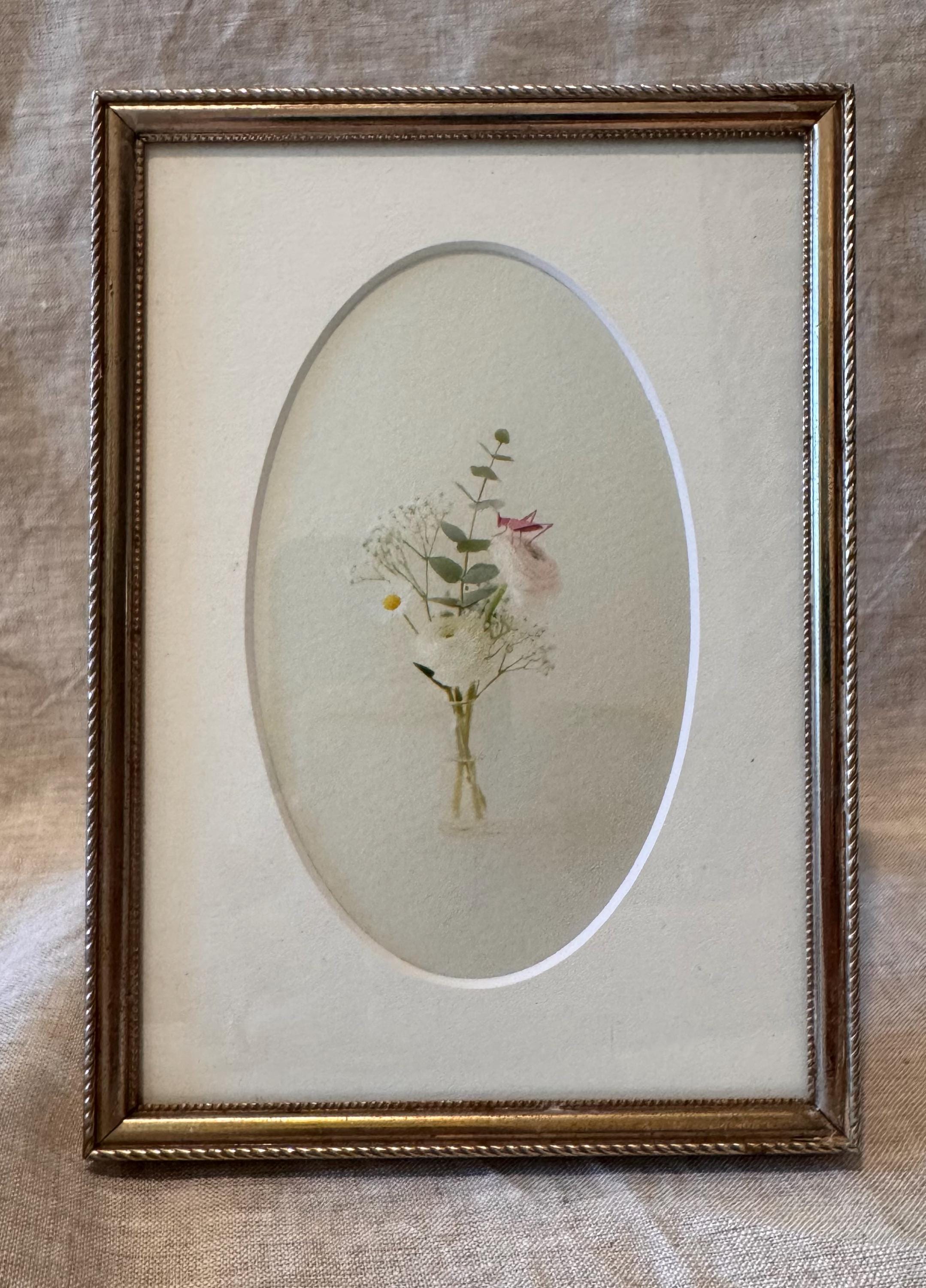 Antique Floral Painting Oval - Etsy