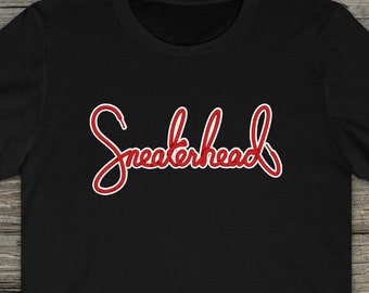 Camiseta unisex de manga corta con letras personalizadas y cordones de zapatos Sneakerhead (varios colores)