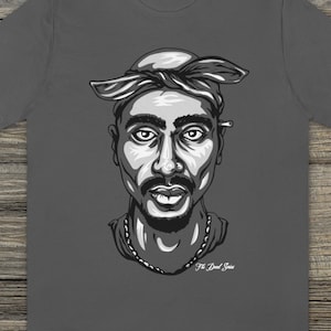Tupac (2pac) Shakur - The Dead Series Illustration, Unisex Jersey Short Sleeve Tee