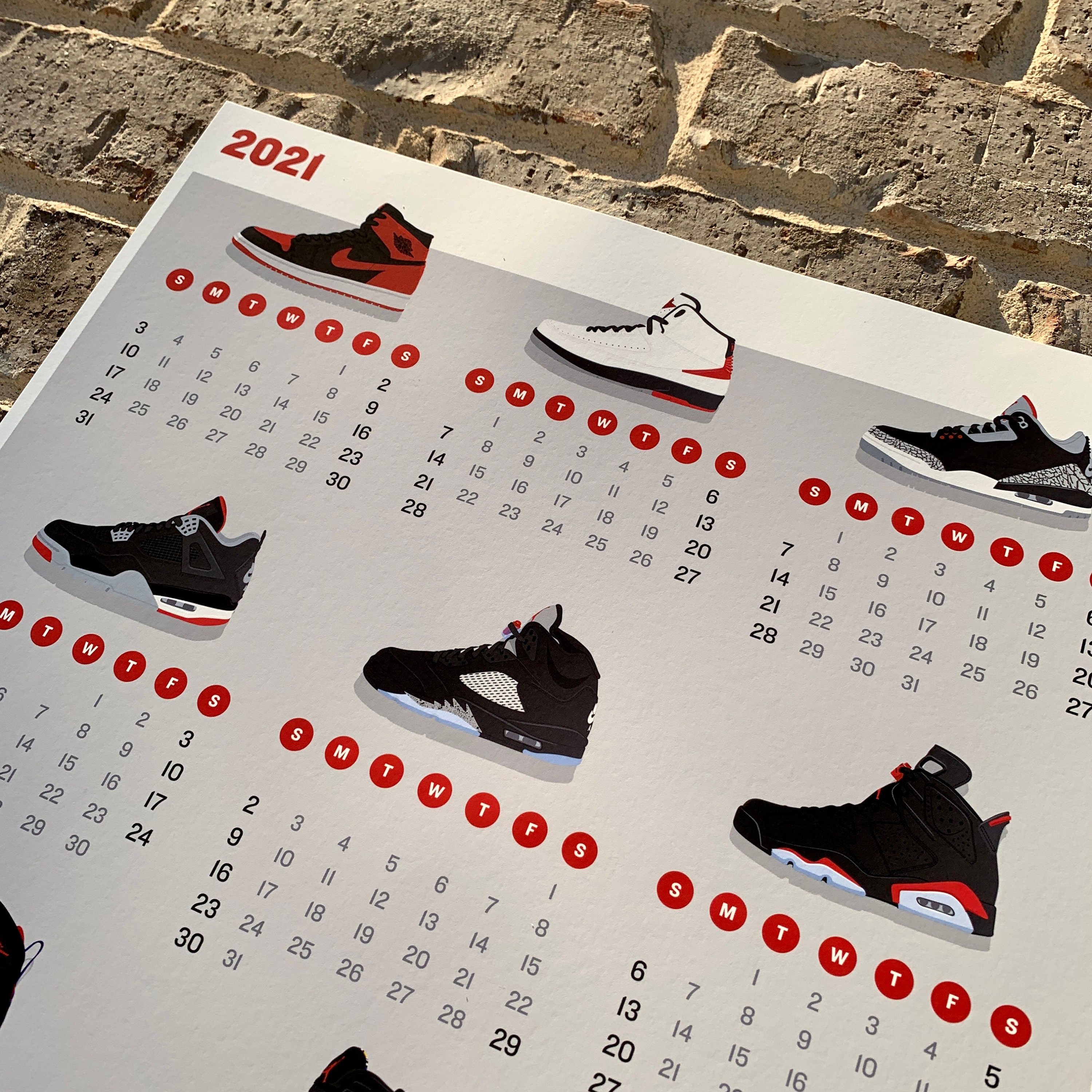 2021-calendar-of-air-jordan-sneaker-illustrations-vintage-etsy