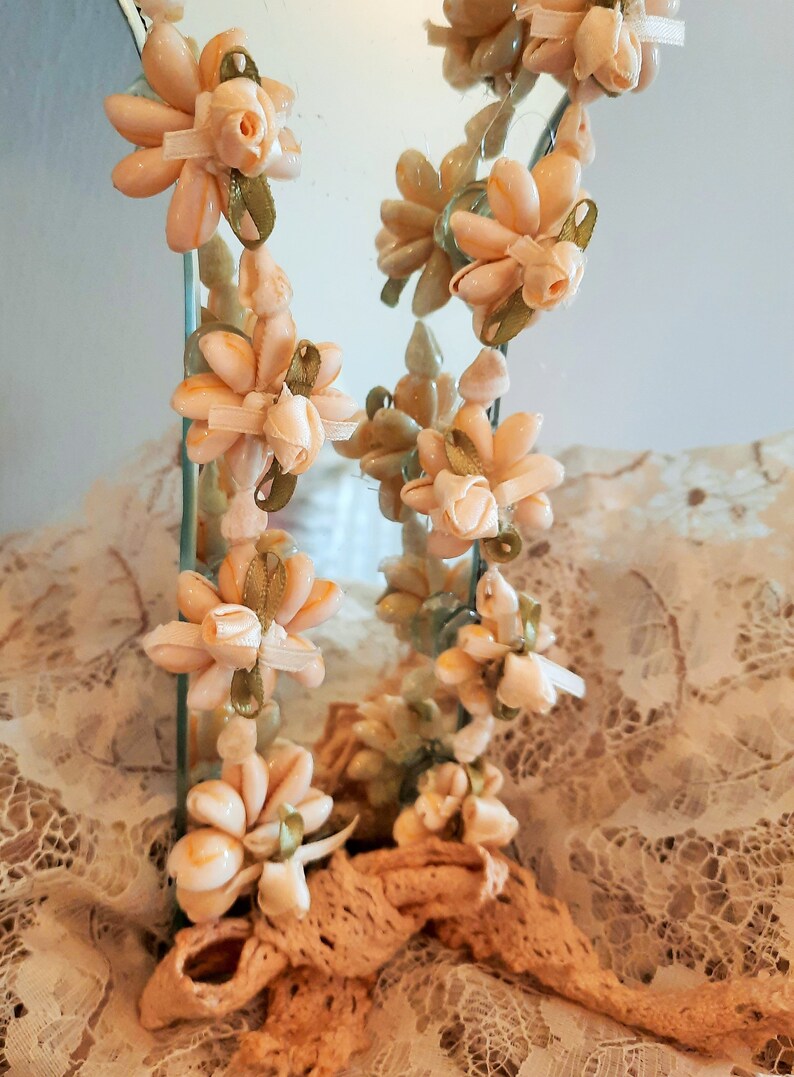 Hand Mirror, Large, Boudoir Decor, Table Top, Wall Decor, Romantic