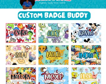Étiquette nominative personnalisée pour le secteur de la santé | Badge Buddy personnalisé style dessin animé des années 90