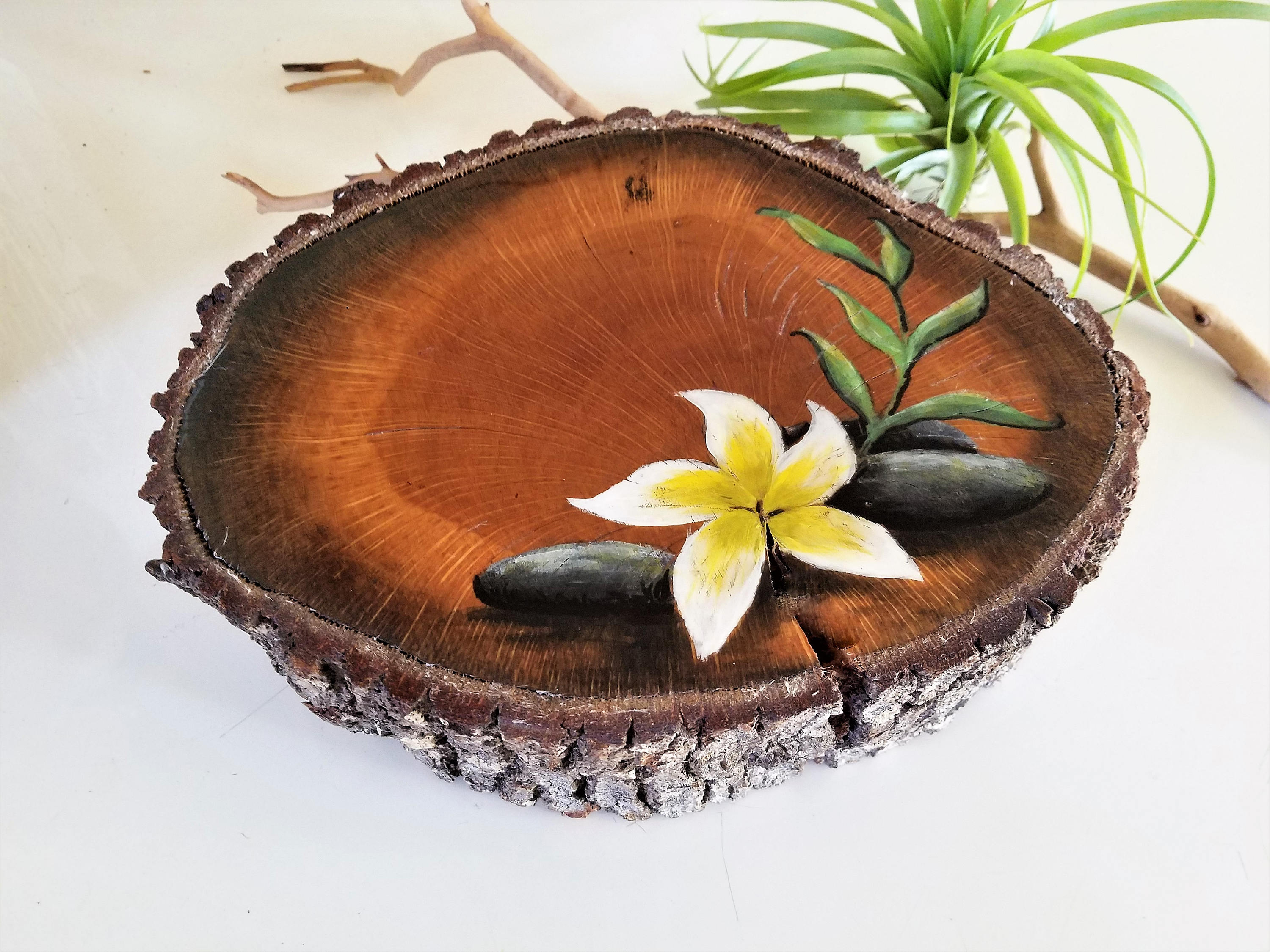 Zen Wood tree slice wall hanging home decor artwork rustic Etsy