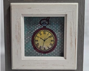 Time on Display #1 — Original Mixed Media Relic by Lostenspace