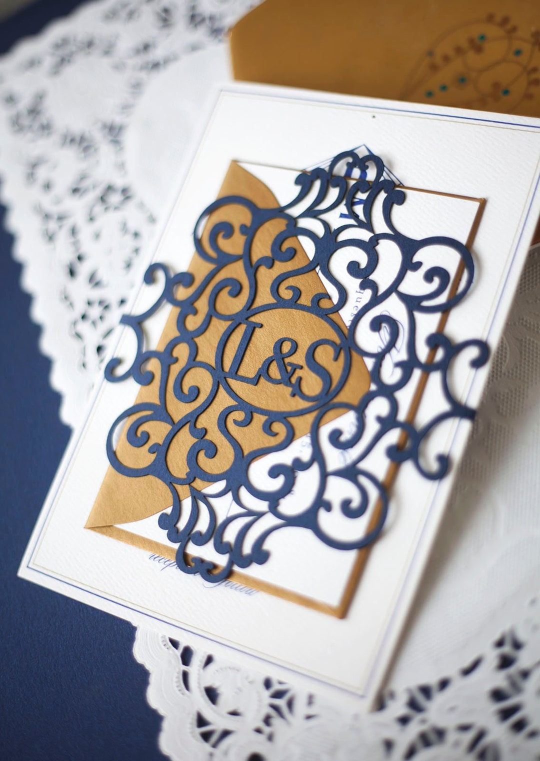 Monogram Laser Cut Belly Band, Regal Elaborate Design Etsy