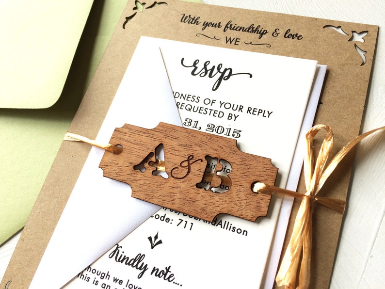Custom Wood Tag: Engraved Monogram in Custom Shapes, for your wedding, special event, or crafting image 3