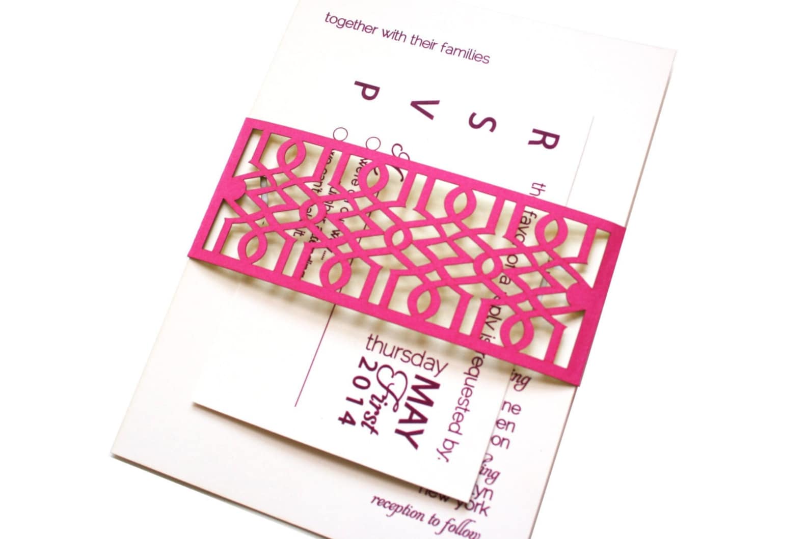 Laser Cut Belly Band Modern Trellis Geometric Design Custom Etsy