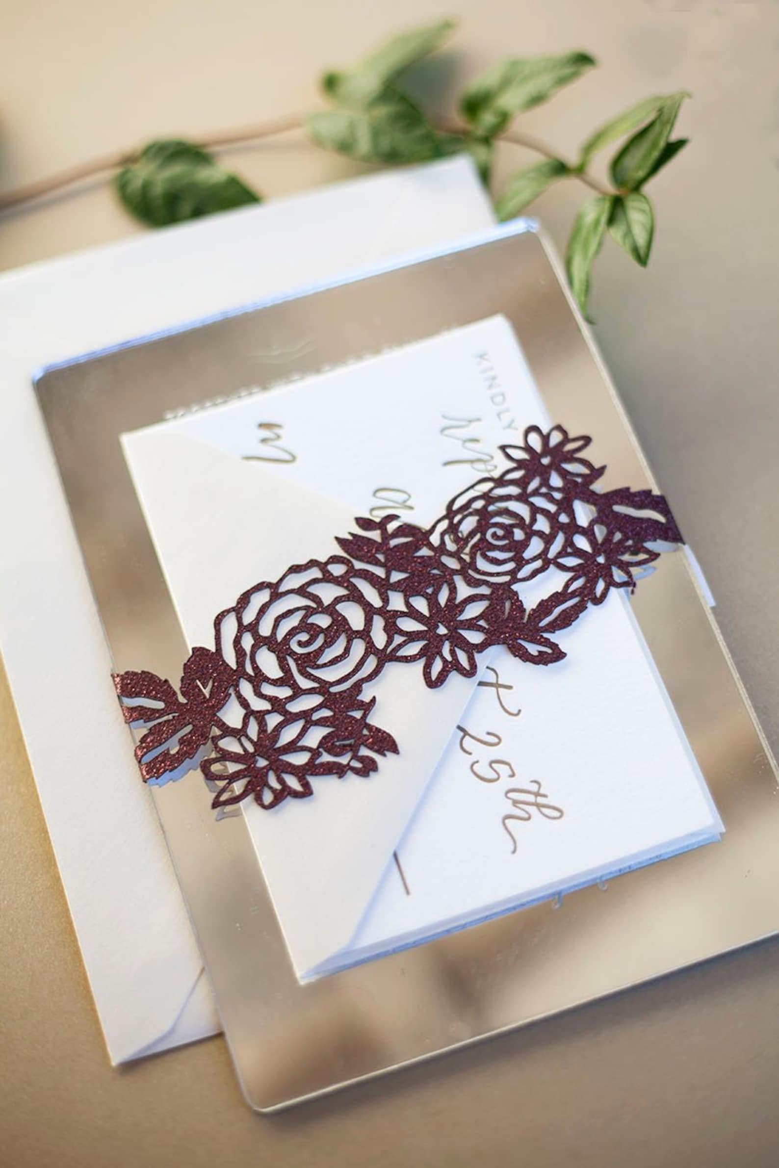 Custom Laser Cut Belly Band Etsy