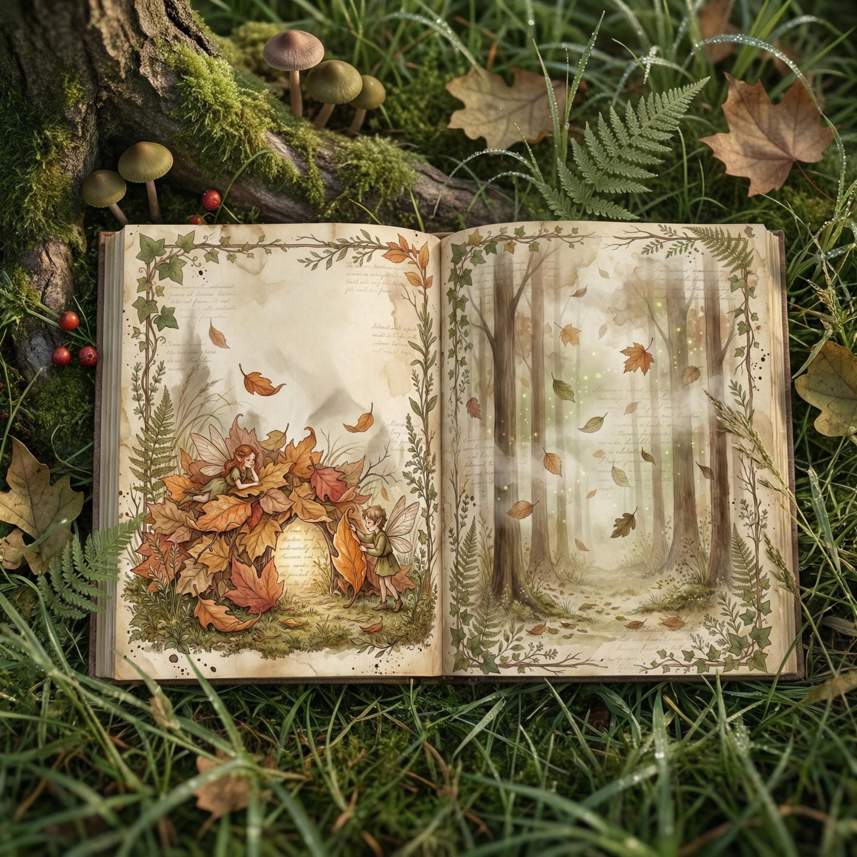 Fairy Forest Junk Journal Pages | Enchanted Woodland Digital Ephemera ...