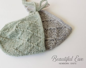 Knitting Pattern - Darcy Newborn Bonnet - Newborn Photography Prop