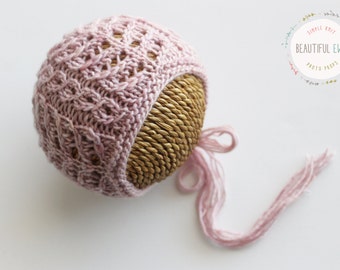 Knitting Pattern - Branching Cables - Newborn Photography Prop