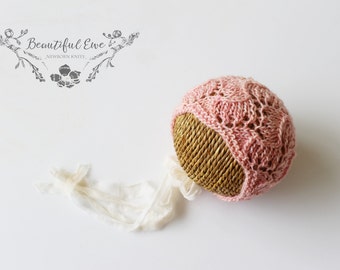 Knitting Pattern - Ivy Newborn Bonnet - Newborn Photography Prop