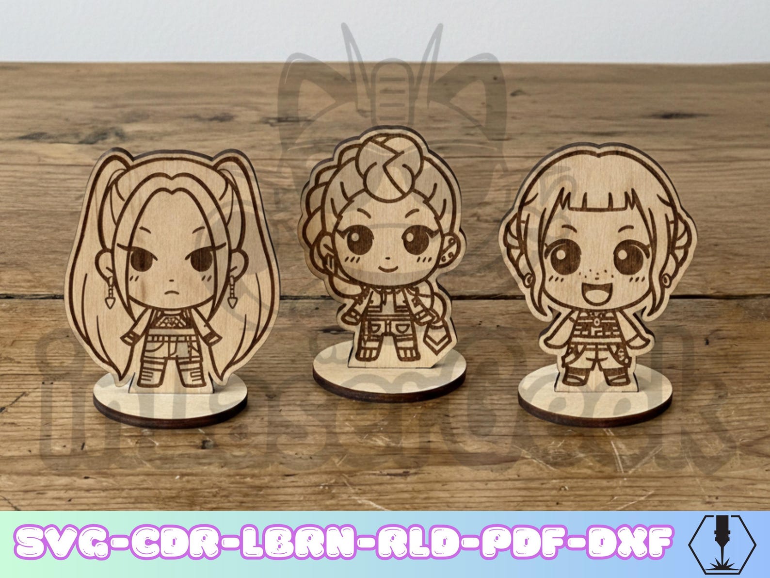 Anime Manga kpop Girls figures pack of 47 with universal base laser cut ...