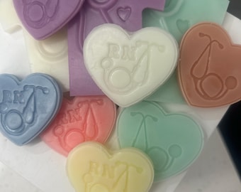 Pastillas de cera aromáticas para uniformes médicos, con fragancia Sweet Grace y temática sanitaria (paquete de 10)