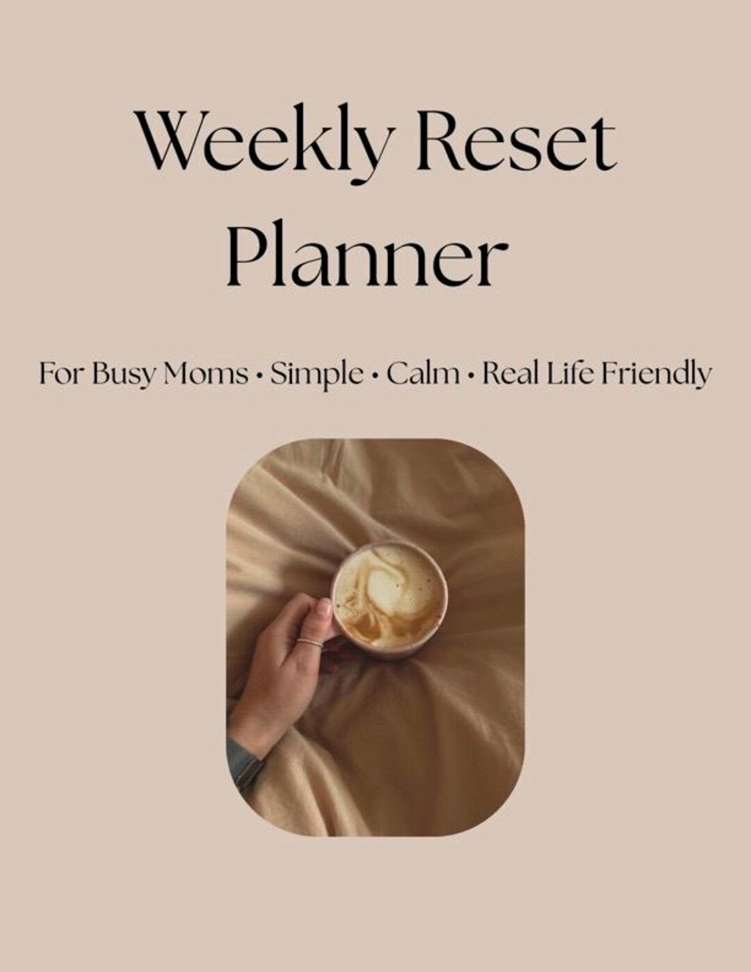 Weekly Reset Planner for Busy Moms | (pdf Download) - Etsy