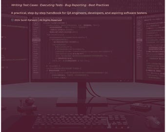 Manual Software Testing Guide - Test Cases, Bug Reporting & QA Career | Digital Download PDF