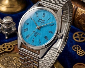 Vintage HMT Jubliee mechanisch handopwindbaar 17 juwelen herenpolshorloge