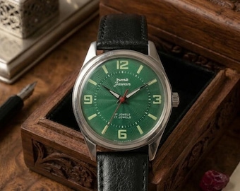Vintage HMT Jawan 17 juwelen herenpolshorloge