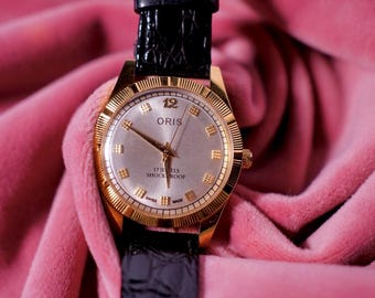 Vintage Oris 17 juwelen herenpolshorloge mechanisch handopwindbaar St-96