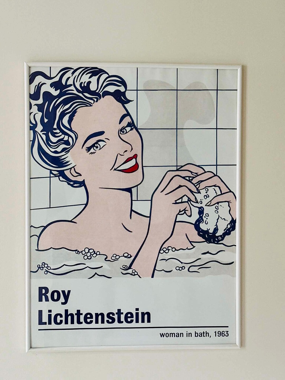 Roy Lichtenstein woman In Bath 1983 2013 Edition Vintage Pop Roy Lichtenstein woman In Bath 1983 2013 Edition Vintage Pop