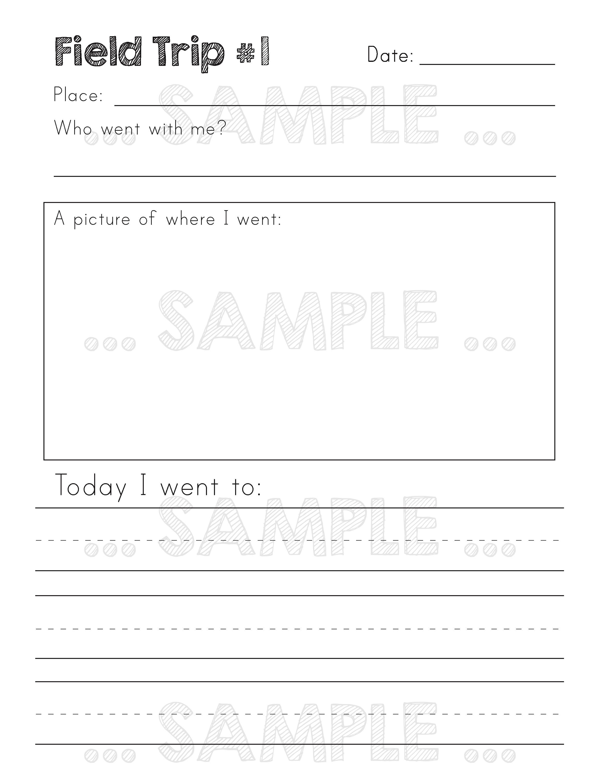 Field Trip Journal Printabledigital DOWNLOAD Etsy