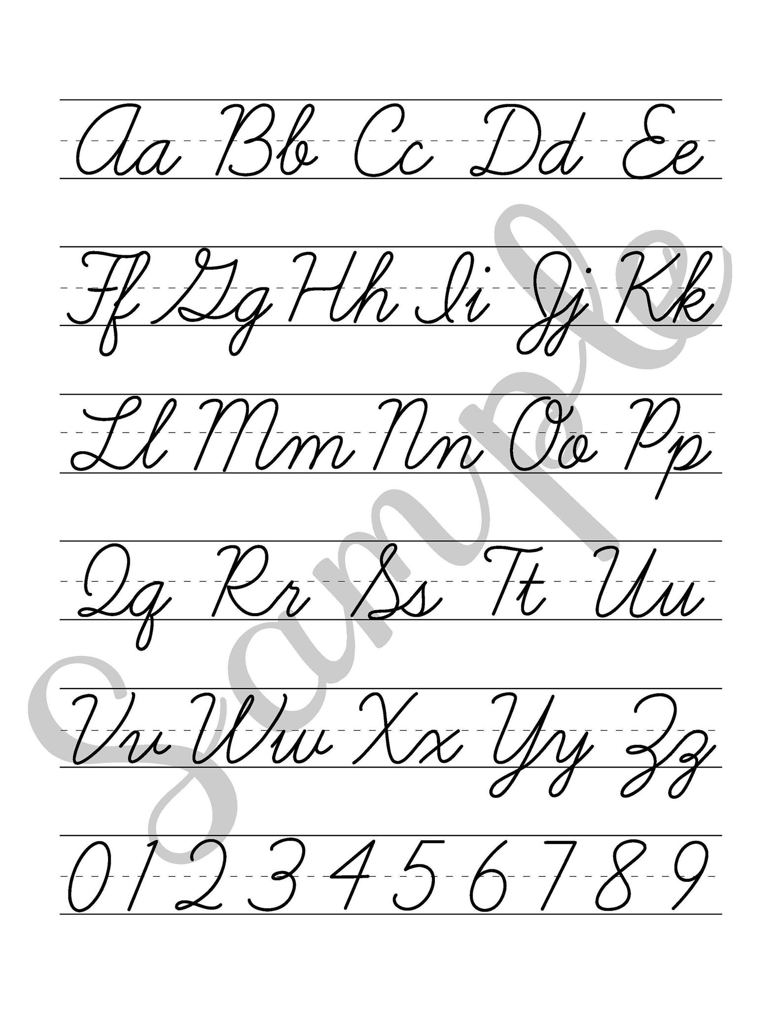 Alphabet Print SMALL size 8.5 X 11digital Etsy