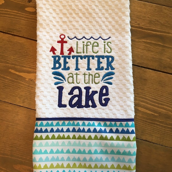 Lake House Towel Etsy