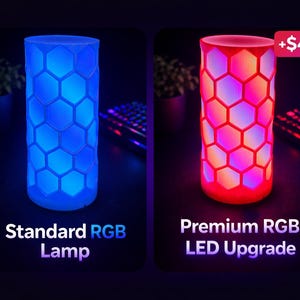 Lámpara hexagonal RGB / Iluminación ambiental tipo panal / Decoración para sala de juegos / Luz nocturna ambiental