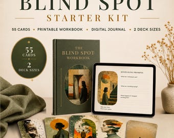 Shadow Work Bundle: 55 Printable Cards, Printable Workbook and Interactive Journal