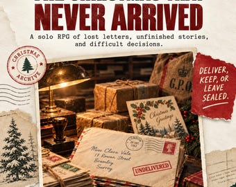The Christmas That Never Arrived | Cozy Christmas Mystery RPG | Printable Solo Journaling Game