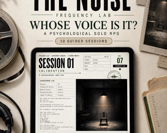 The Noise | Psychological Solo RPG About Inner Voice & Interference | Printable Journaling Game PDF