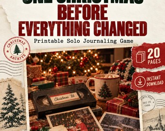 One Christmas Before Everything Changed | Nostalgic Solo Journaling Game (Digital Download)