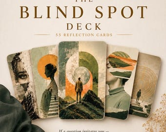 Jeu de cartes Shadow Work à imprimer | 55 cartes de réflexion visuelle et guide de questions imprimable | Auto-enquête | Téléchargement instantané