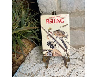 vintage 1987 A Golden Guide Fishing livre de poche, guide de référence illustré