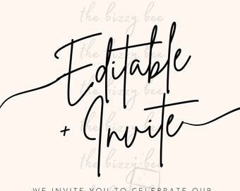 Editable Wedding invite