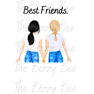 Best Friends , Colorful, Digital file, Download, Sublimation