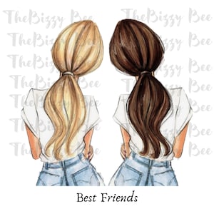 Best Friends, Colorful, Digital file, Download, Sublimation