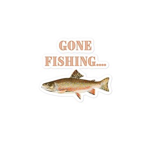 Gone Fishing Sticker