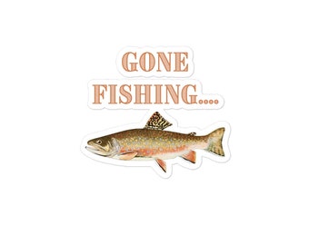 Gone Fishing Sticker