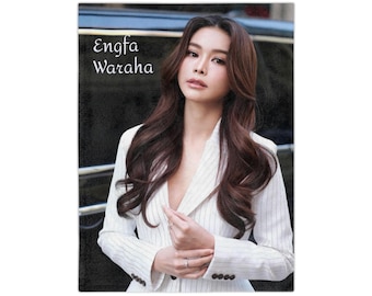 Engfa Waraha fotofilt | Sammetsfilt i mikrofiber - EngFa mjuk fandomfilt - Söt thailändsk serierumsinredning - Thailändsk merchandise