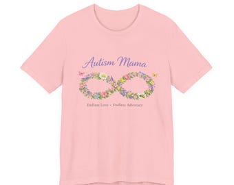 Floral Autism Mama Tee, Awareness Apparel, Motherhood Support