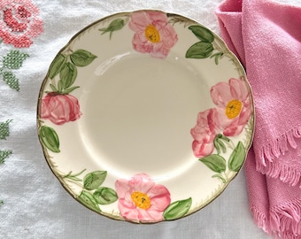 Franciscan Desert Rose Salad Plate 8" USA Vintage Hand Painted 1979-84 Backstamp