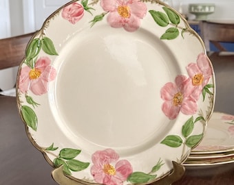 Franciscan Desert Rose Dinner Plate 10.5” USA Vintage 1967 TV Stamp by Interpace
