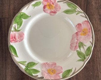 Franciscan Desert Rose Salad Plate 8" Vintage England Hand Decorated Flowers